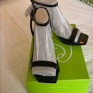 Sam Edelman Glossy Black Sandals